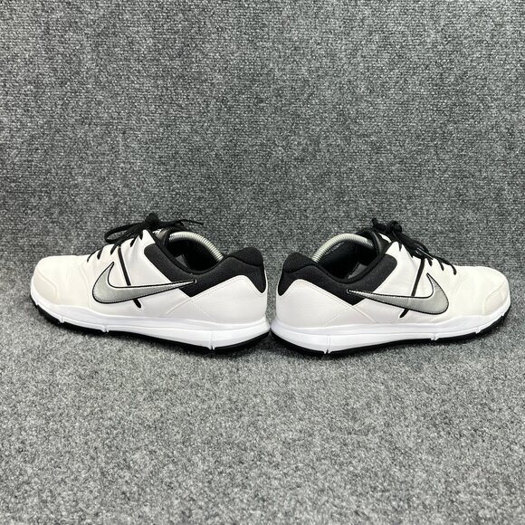 Nike Durasport 4 Golf Shoes Men's Size 12 White Leather Athletic Performance - Picture 6 of 11